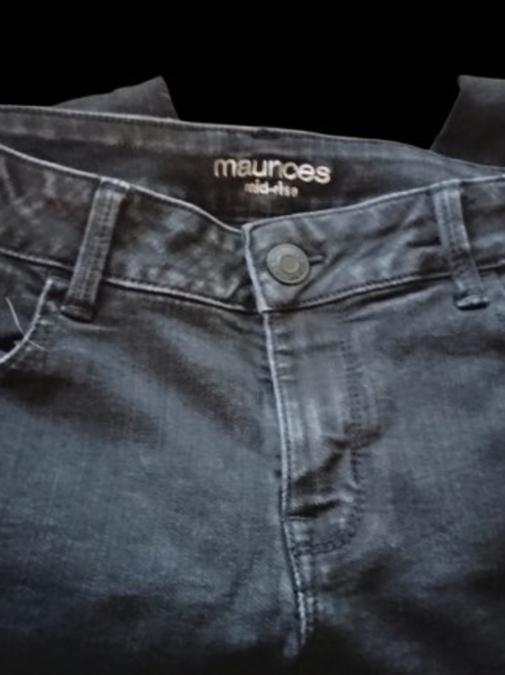 Maurices Slim Jeans in Dark Black Wash